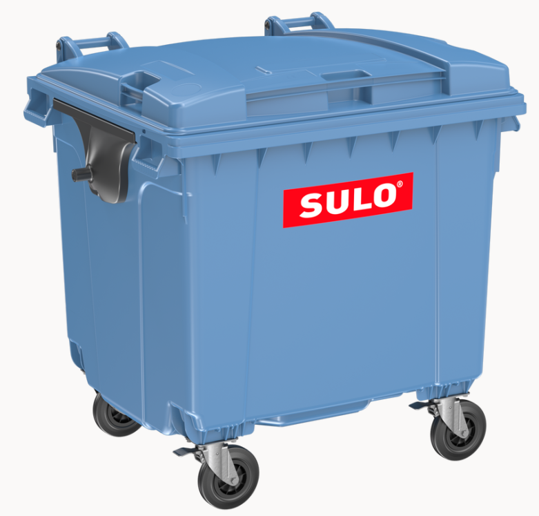 Сміттєвий бак SULO пластиковий синій 1100л